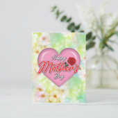 心あたたまるエレガントな母の日のデザイン ポストカード (スタンド正面)