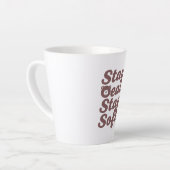 心あたたまる優しさの名言 クマと一緒 カフェラテマグ (左アングル)