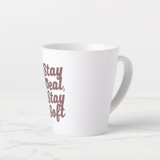 心あたたまる優しさの名言 クマと一緒 カフェラテマグ (右アングル)