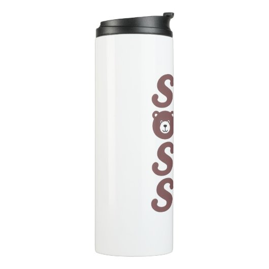 心あたたまる優しさの名言 クマと一緒 タンブラー (回転左)