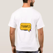 "心からあなたにインスピレーションを贈るギフト" Tシャツ (裏面)