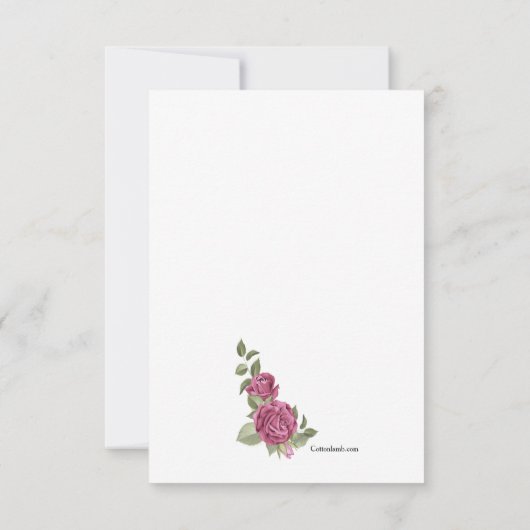 心からお悔やみ申し上げます サンキューカード (裏面)