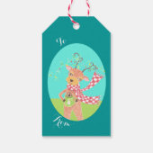 心からのお願い-クリスマストナカイ贈与ラベル ギフトタグ (裏面)