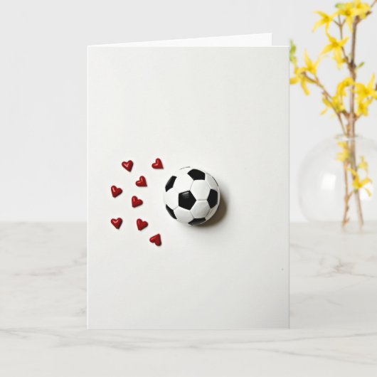 心からのサッカード カード (黄色い花)