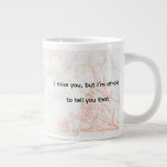 心からのメッセージをフィーチャーし恋しく思たI you Romantic ジャンボコーヒーマグカップ<br><div class="desc">こ表現のロマンカルな"私はあなた"マ恋しく思グと話しない感覚。「私はあなた恋しく思が、残念ながらそう言う」という心のこもったメッセージとソフトゴールデン調のフローララインアートを組み合わせエレガントて、このデザインはシンプルさと洗練さを併せ持つ。パートナー、友人、またはあなたが深く特別な誰かのための思いやりのある贈り物として完璧気にである。コーヒーや紅茶の一口が温かくなり、愛と憧れを思い出させる。</div>