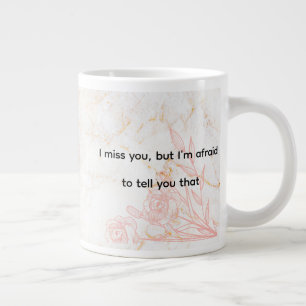 心からのメッセージをフィーチャーし恋しく思たI you Romantic ジャンボコーヒーマグカップ