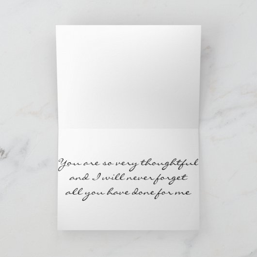 心からのメッセージを込めて「ありがとう」 サンキューカード (内部)