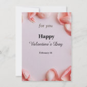 心からのメッセージパーソナライズされたのバレンタインデー シーズンカード (正面)