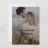 心からのメッセージパーソナライズされたのバレンタインデー シーズンカード (裏面)