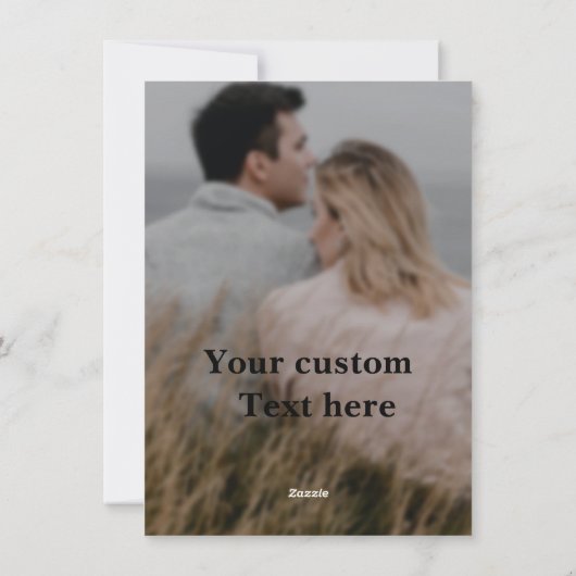 心からのメッセージパーソナライズされたのバレンタインデー シーズンカード (裏面)