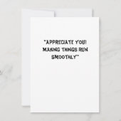 「心からのメモ」 サンキューカード (裏面)