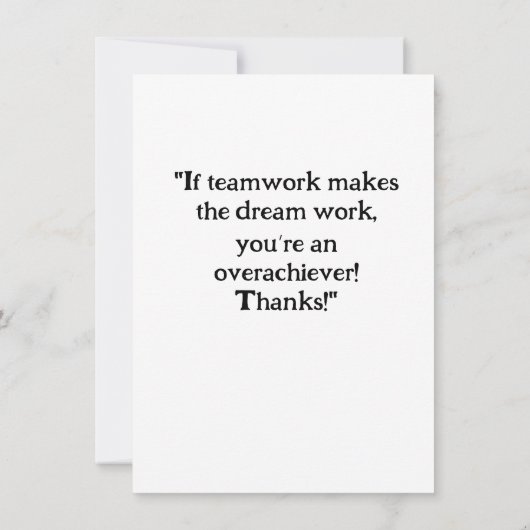 「心からのメモ」 サンキューカード (裏面)