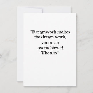 「心からのメモ」 サンキューカード