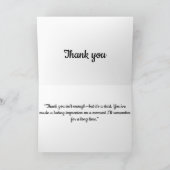 「心からのメモ」 サンキューカード (内部)