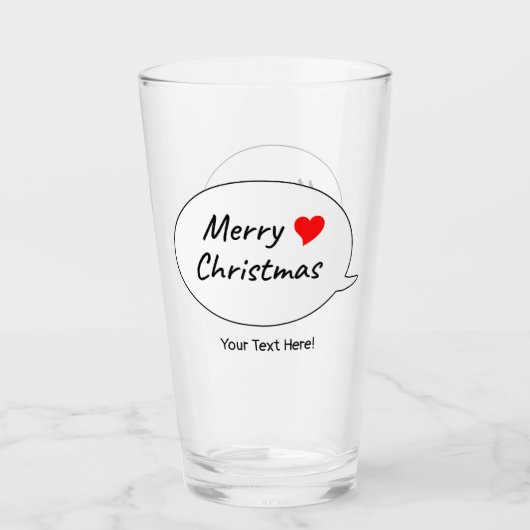 心からのメリークリスマス タンブラーグラス (正面)