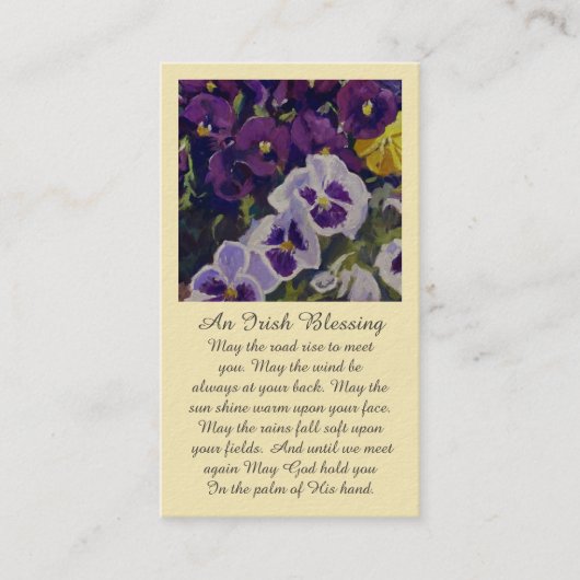 心からの哀悼の意 名刺 (正面)