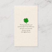 心からの哀悼の意 名刺 (裏面)