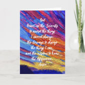 心からの哀悼の祈りの言葉カード カード (正面)