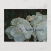 心からの哀悼 - 哀悼カード ポストカード (正面)