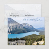 心からの哀悼 山岳写真のポストカード ポストカード (正面/裏面)