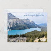 心からの哀悼 山岳写真ポストカード ポストカード (正面/裏面)