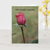 心からの悔やみや弔慰で カード (黄色い花)