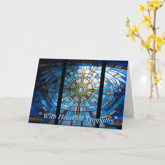 心からの悔やみや弔慰で カード (黄色い花)