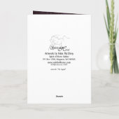 心からの悔やみや弔慰のデラックスなカードの"伝説"の~ カード (裏面)