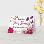 心からの患者への励ましガンカード カード (黄色い花)