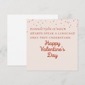 心からの愛の絆 バレンタインデー シーズンカード (正面/裏面)