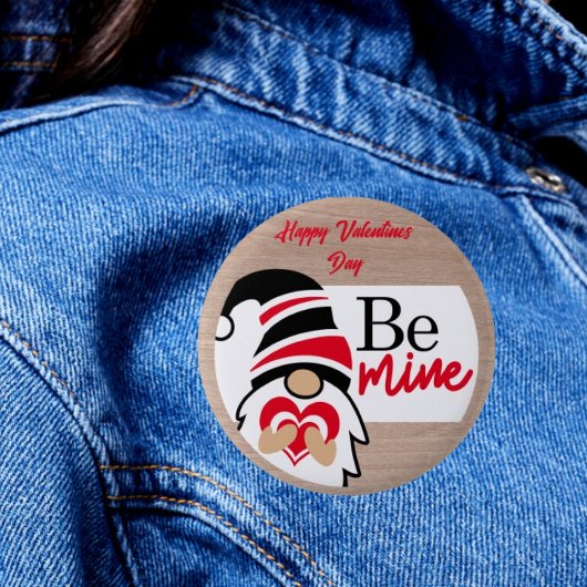 心からの愛情:ハッピーバレンタインのボタン 缶バッジ