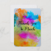 心からの感謝のカード サンキューカード (正面/裏面)