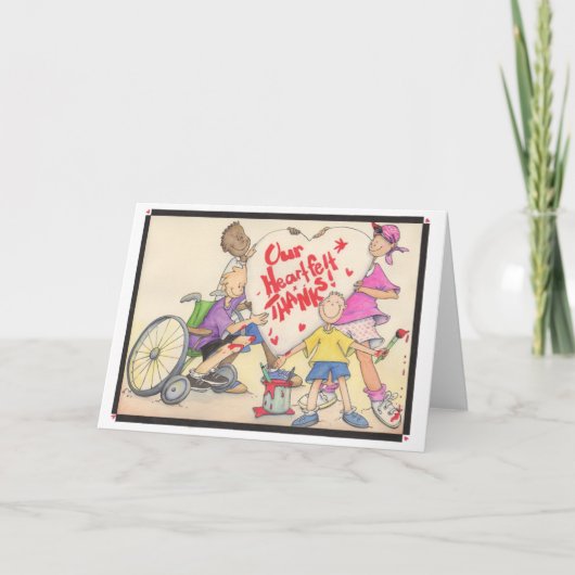 心からの感謝のカード サンキューカード (正面)