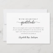 心からの感謝の葬儀 サンキューカード (正面)