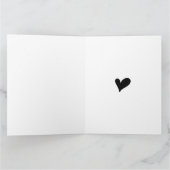 心からの感謝を込めたミニマルなカード サンキューカード (内部)