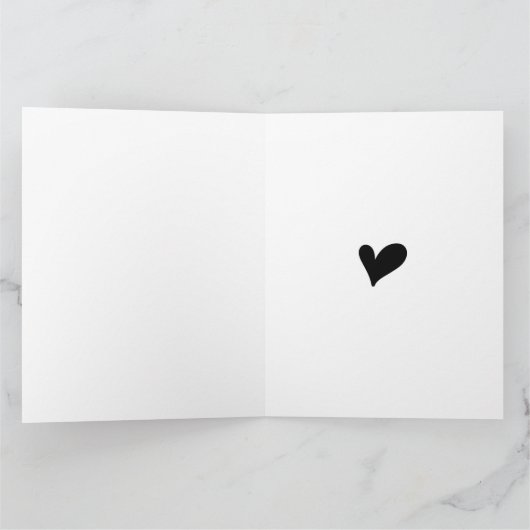 心からの感謝を込めたミニマルなカード サンキューカード (内部)