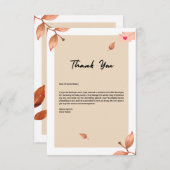 心からの感謝：誕生日サンキューカード» サンキューカード (正面/裏面)