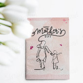 心からの母の日のカード 娘または息子から ノートカード