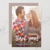 心からの気持ちを込めた編集可能なカラー感謝カード サンキューカード (正面/裏面)