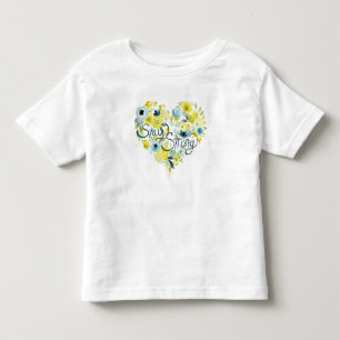 心からの花柄I トドラーTシャツ