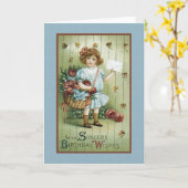 心からの誕生日を願って カード (黄色い花)