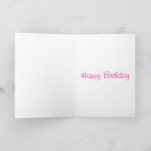 心からの誕生日カード カード (内部)