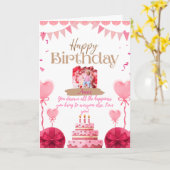 心からの誕生日カード カード (黄色い花)