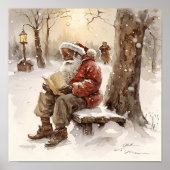 心からの願いブラック・サンタレターズ ポスター (正面)