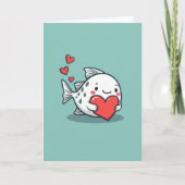 心からの魚の愛カード カード (正面)