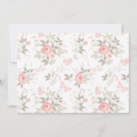 心からエレガント感謝するサンキューカード サンキューカード (裏面)