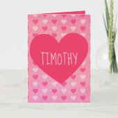 心からバレンタインデー シーズンカード (正面)