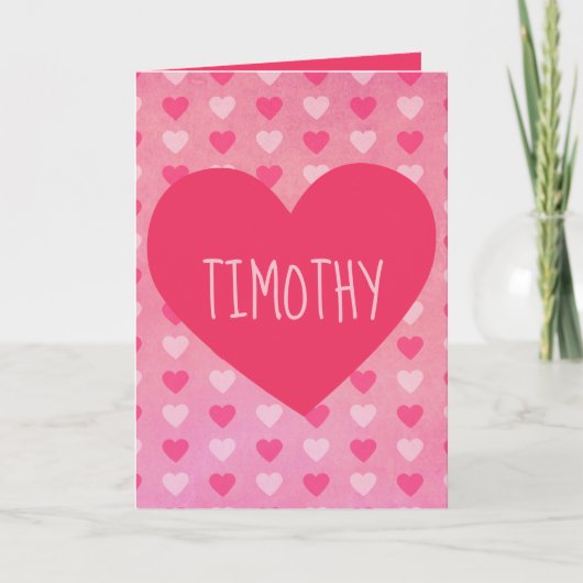 心からバレンタインデー シーズンカード (正面)