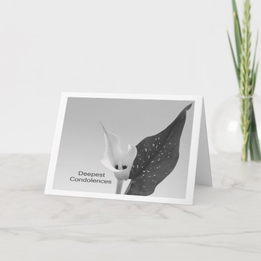 心から哀悼の意を表します カード (正面)