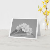 心から哀悼の意を表します カード (黄色い花)